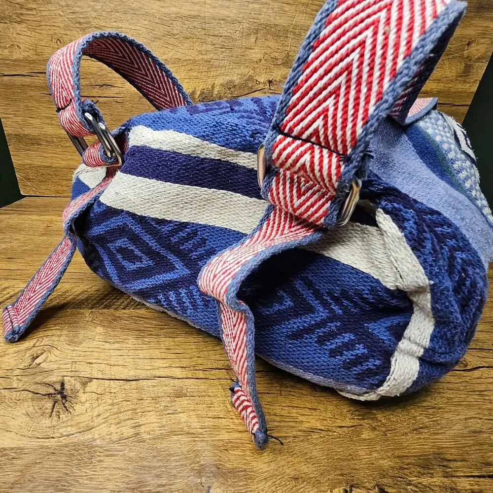 American Eagle Southwestern Tapestry Navajo backpack Cinch bag Unisex Y2K